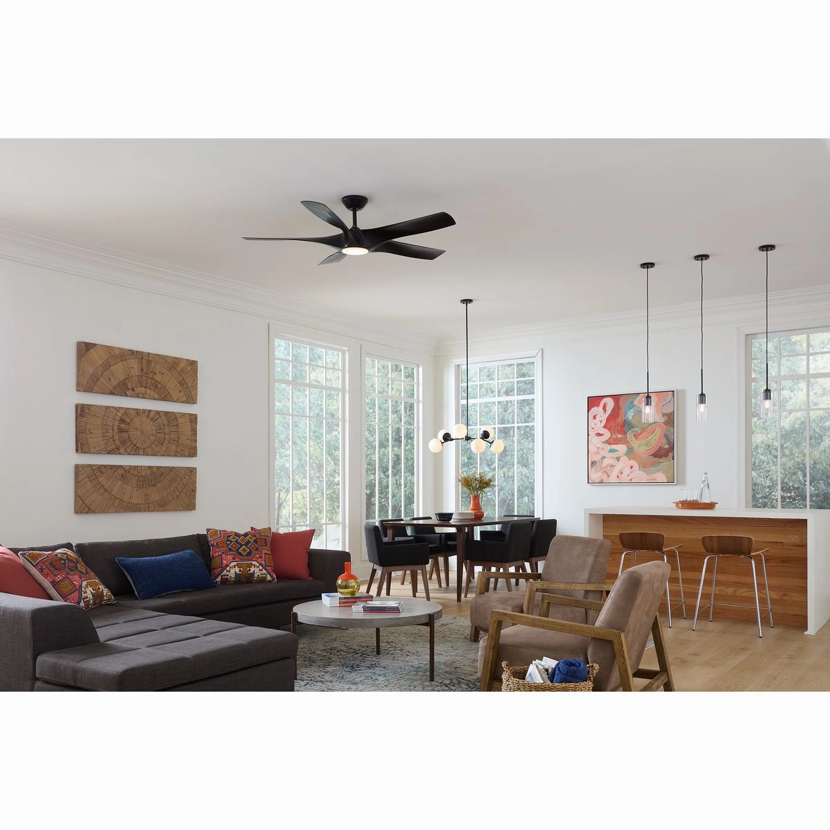 Vernal 60" Ceiling Fan Matte Black