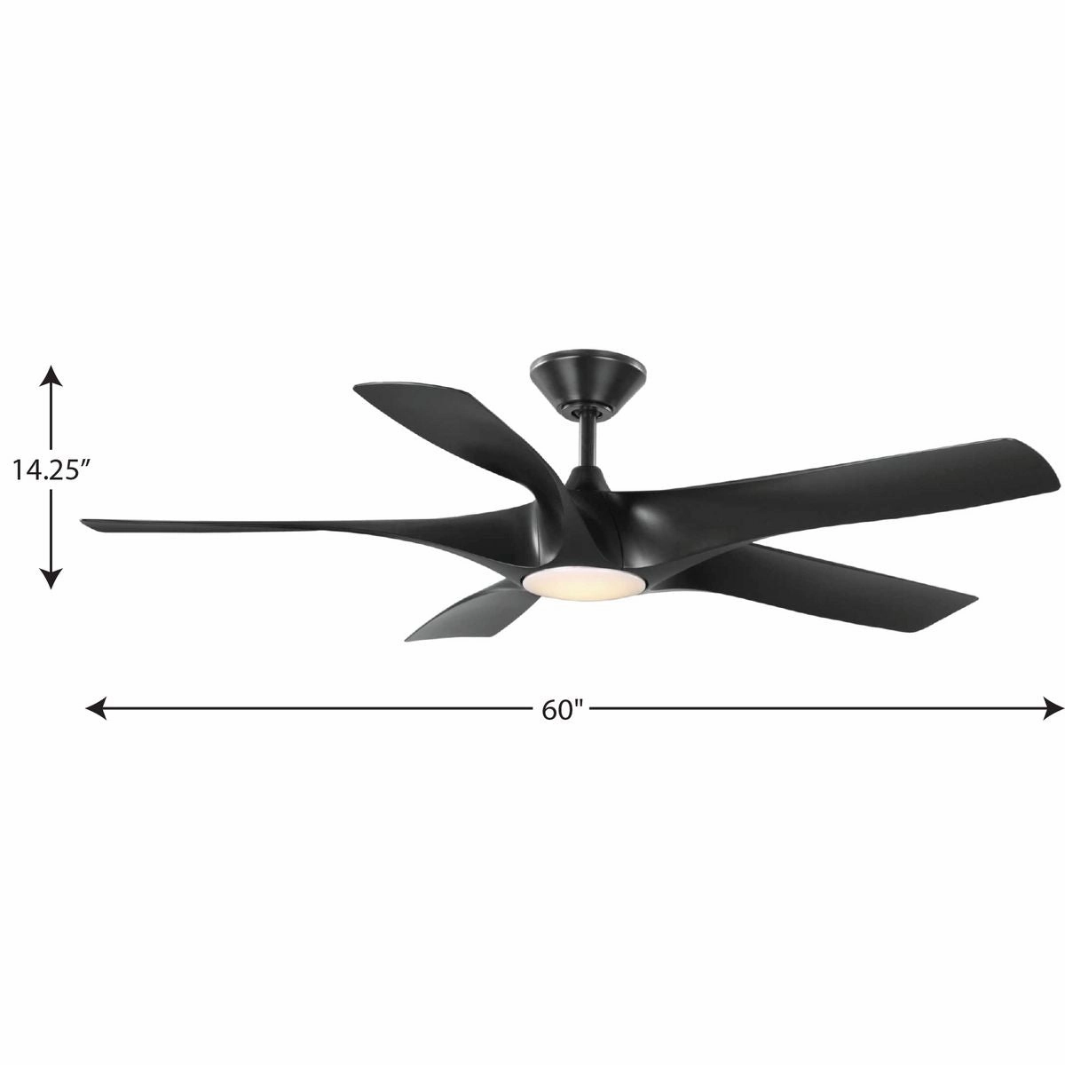 Vernal 60" Ceiling Fan Matte Black