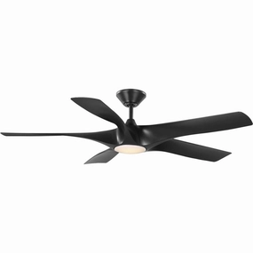 Vernal 60" Ceiling Fan Matte Black compact medium fans for desks and counters