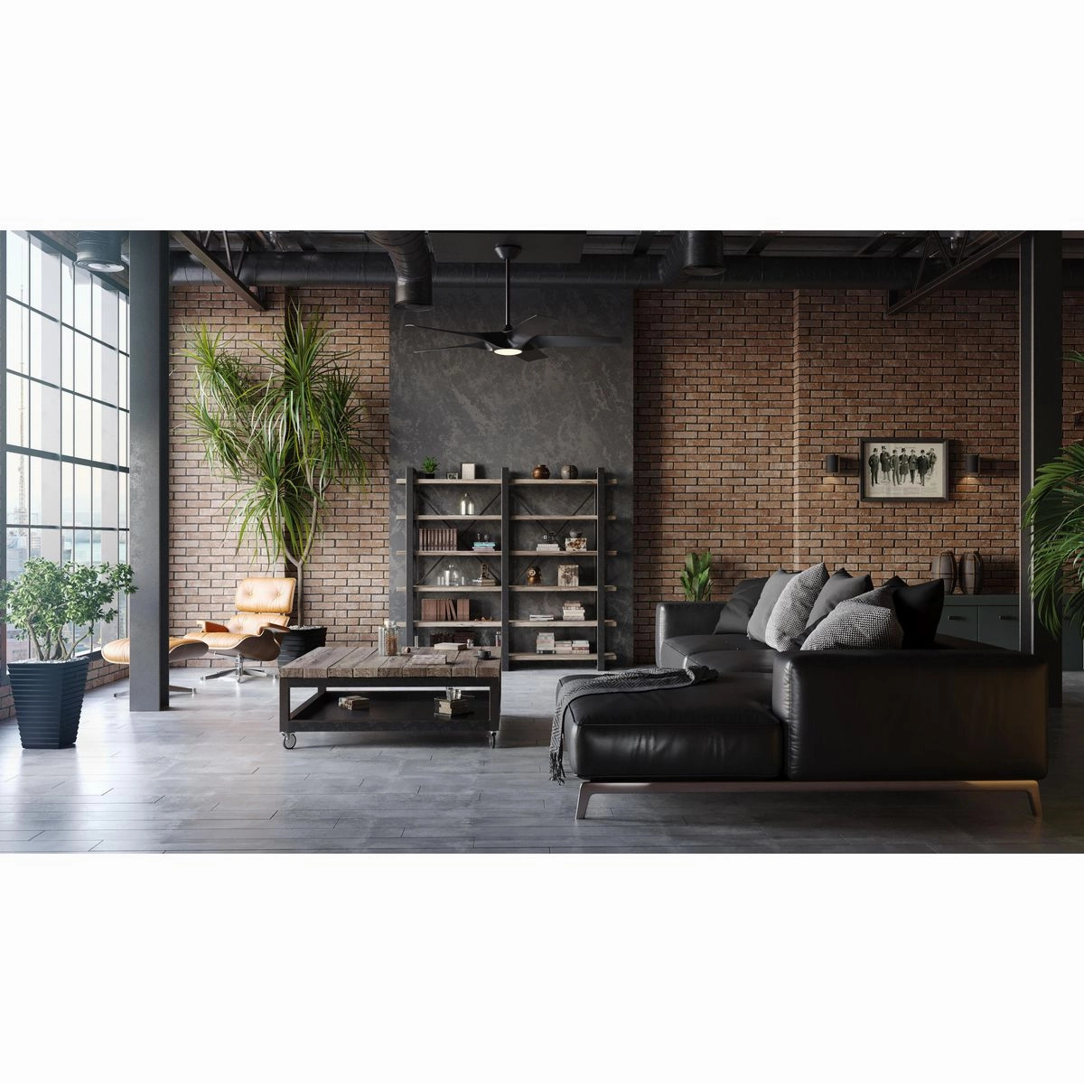 Vernal 60" Ceiling Fan Matte Black