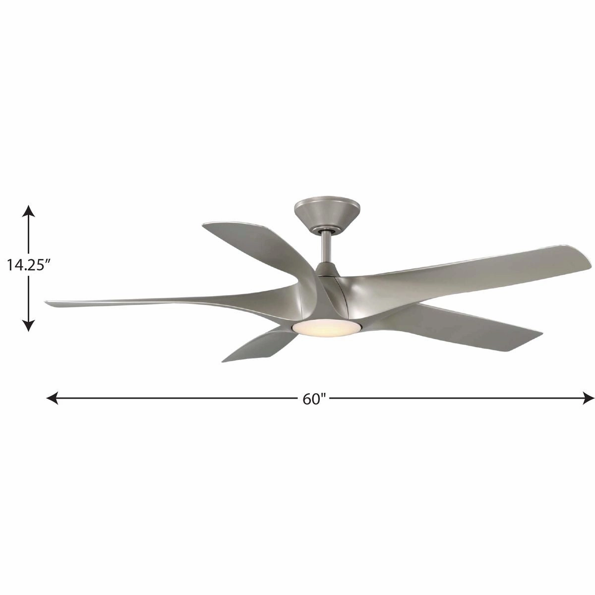 Vernal 60" Ceiling Fan Painted Nickel
