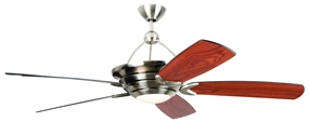Vesta 60"Ceiling Fan Brushed Polished Nickel stylish medium fans for contemporary homes