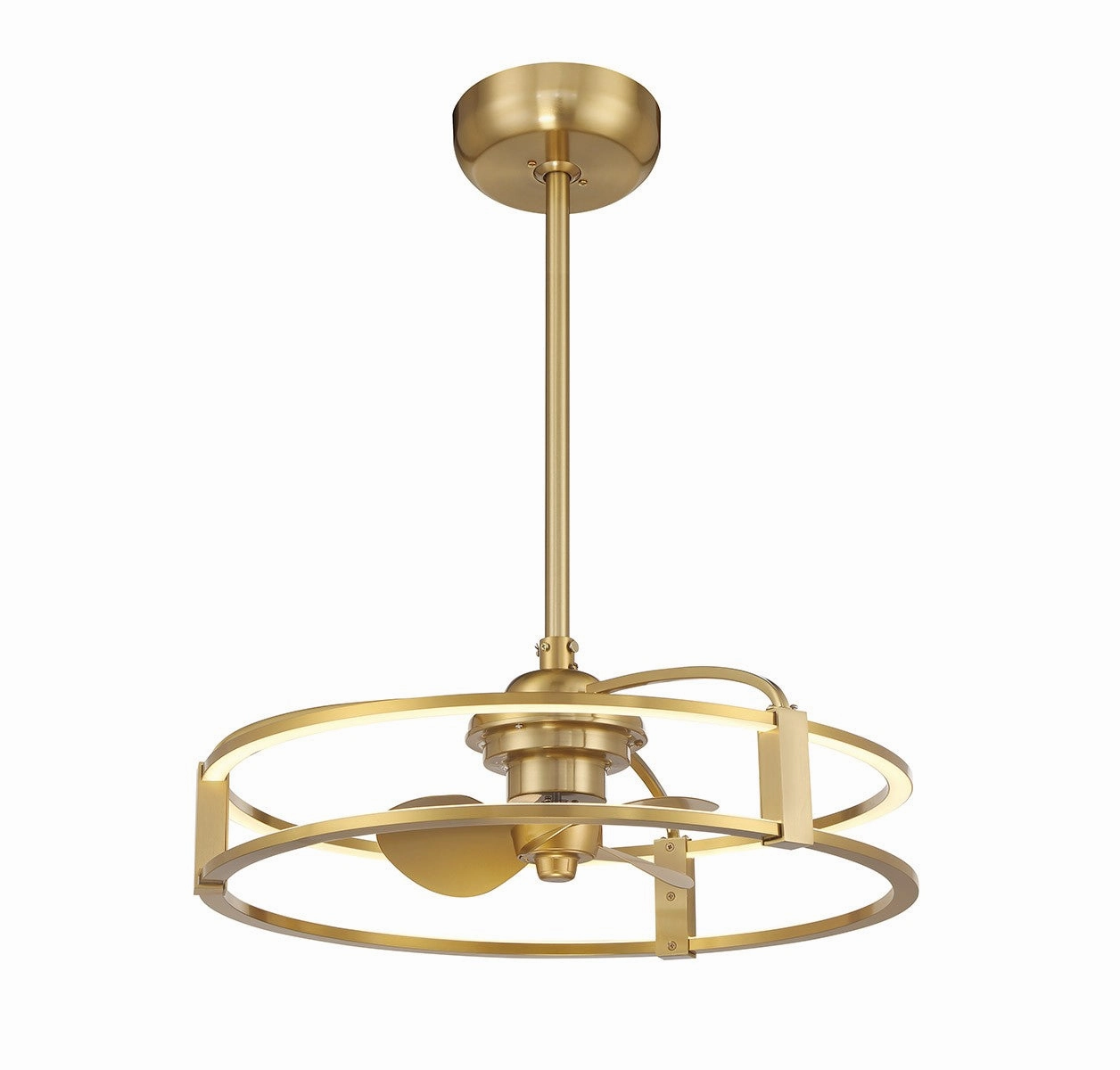 Vesta LED Fan D'Lier Warm Brass