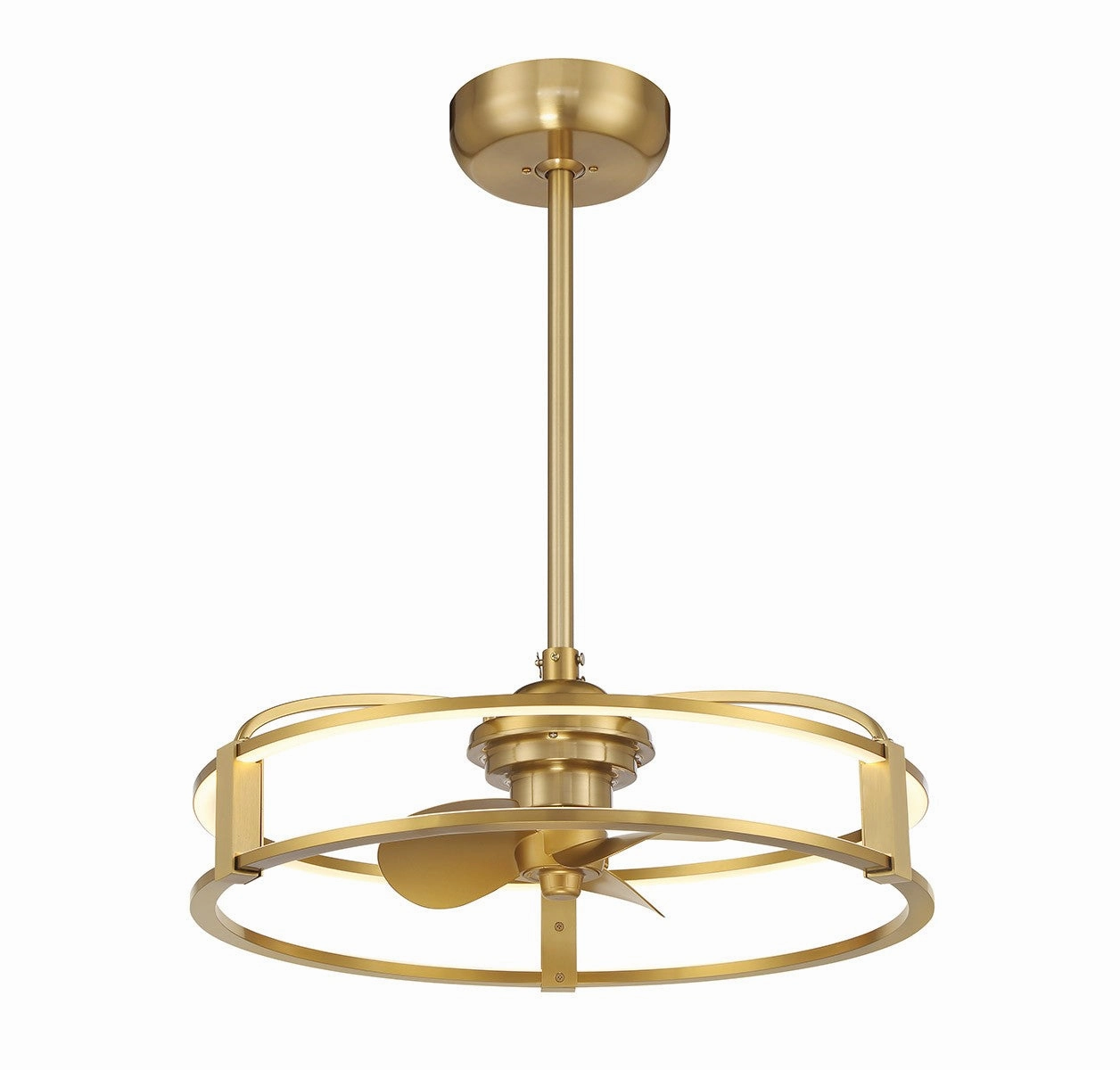 Vesta LED Fan D'Lier Warm Brass