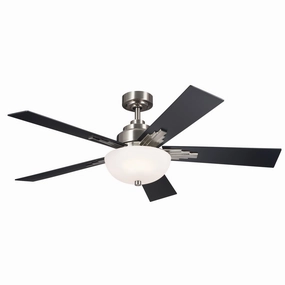 Vinea 52"Ceiling Fan Brushed Stainless Steel affordable medium fans for summer