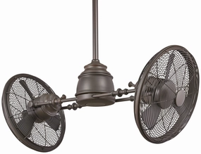Vintage Gyro Led 42"Performance Fan Oil Rubbed Bronze small electric fans for personal cooling