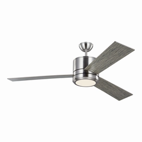 Vision 56" Ceiling Fan Brushed Steel oscillating medium fans with strong airflow