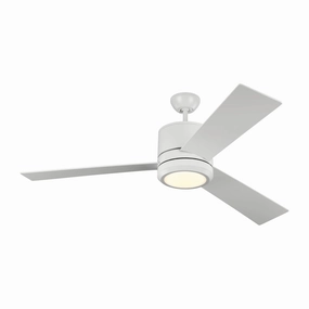 Vision 56" Ceiling Fan Matte White modern medium fans for everyday cooling