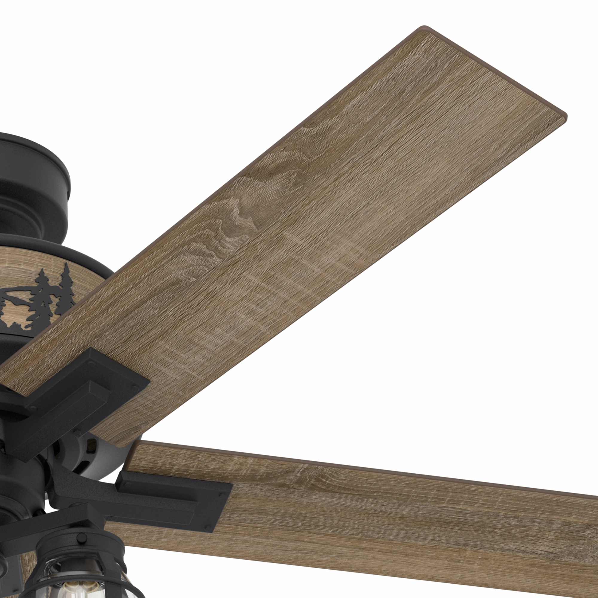 Vista 52"Ceiling Fan Natural Black Iron