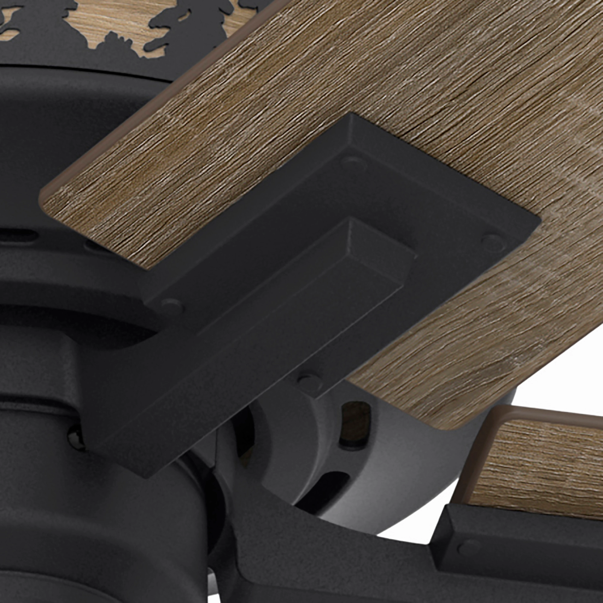 Vista 52"Ceiling Fan Natural Black Iron