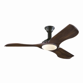 Visual Comfort Fan Minimalist Indoor/Outdoor DC Ceiling Fan with 16W LED and Remote powerful indoor fans for whole-room cooling