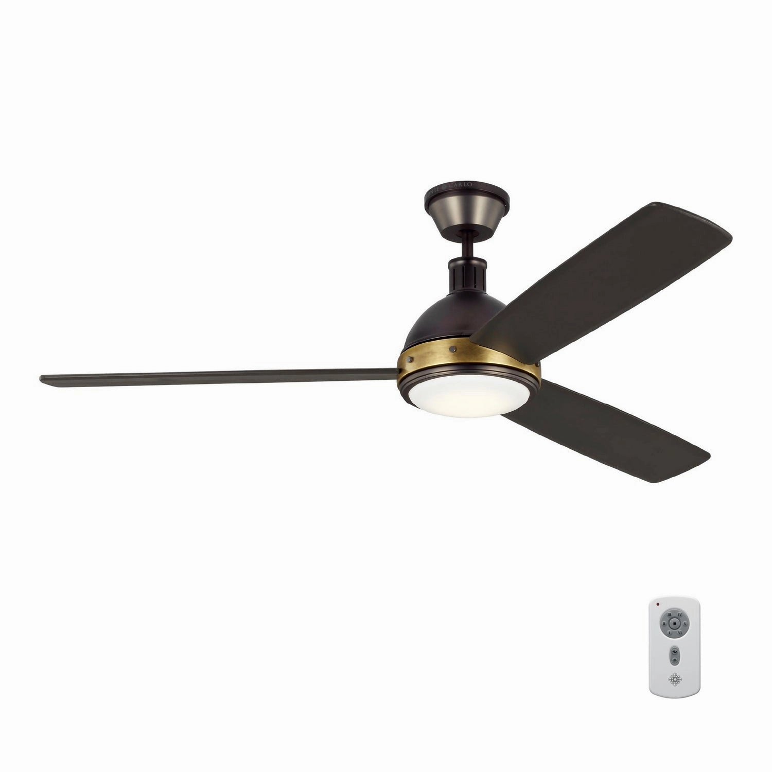 Visual Comfort Hicks 60" DC Ceiling Fan with 20W LED Light and Remote