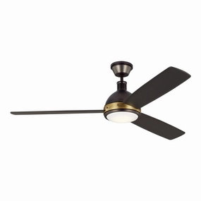Visual Comfort Hicks 60" DC Ceiling Fan with 20W LED Light and Remote Ceiling fan with adjustable speed settings