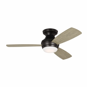 Visual Comfort Ikon Flushmount Ceiling Fan with 20W LED and Remote adjustable indoor fans for cool airflow
