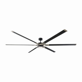 Visual Comfort Loft 96" Indoor/Outdoor DC Ceiling Fan with 15W LED and Remote Ceiling fan with adjustable speed settings
