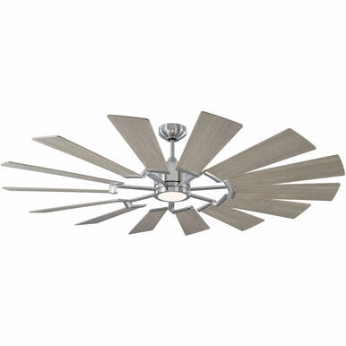 Visual Comfort Prairie Indoor/Outdoor DC Ceiling Fan with 15W LED and Remote