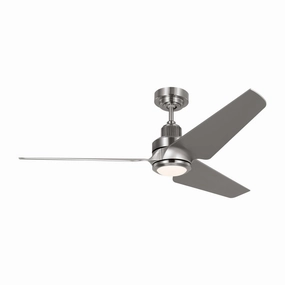 Visual Comfort Ruhlmann 52" Smart Indoor/Outdoor DC Ceiling Fan with 20W LED and Remote compact indoor fans for apartment use