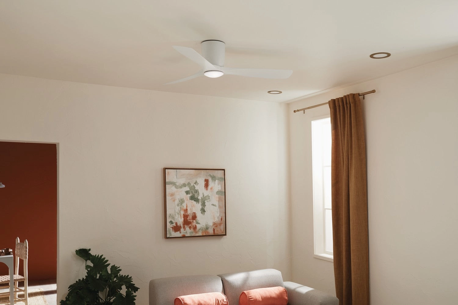 Volos 54"Ceiling Fan Matte White