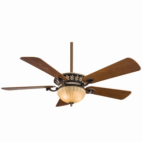 Volterra I Led 52"Ceiling Fan Belcaro Walnut affordable medium fans for summer