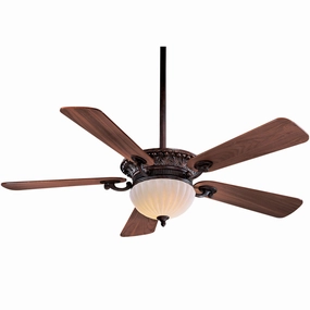 Volterra I Led 52"Ceiling Fan Volterra Bronze stylish medium fans for contemporary homes