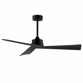 Vortex 52"Ceiling Fan Black stylish medium fans for contemporary homes