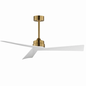 Vortex 52"Ceiling Fan Natural Aged Brass modern medium fans for everyday cooling