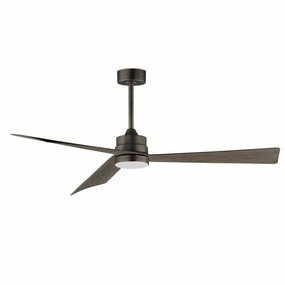 Vortex 60"Ceiling Fan Dark Satin Nickel quiet medium fans for living room use