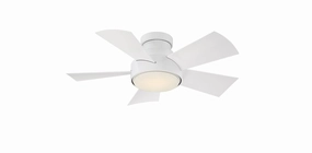 Vox 38"Ceiling Fan Matte White compact small fans for bedrooms