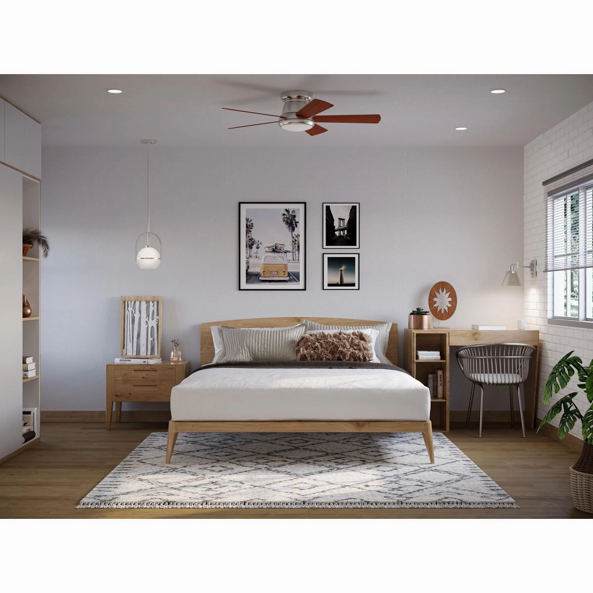 Vox 52"Ceiling Fan Brushed Nickel