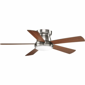 Vox 52"Ceiling Fan Brushed Nickel space-saving huggers with modern style