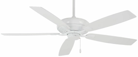 Watt 60"Ceiling Fan White medium size fans for home ventilation