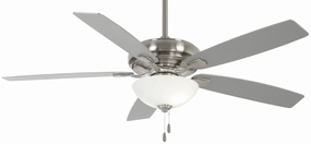Watt Ii Led 60"Ceiling Fan Brushed Nickel energy-efficient medium fans with remote