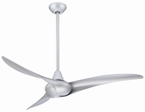 Wave 52" 52"Ceiling Fan Silver medium size fans for home ventilation