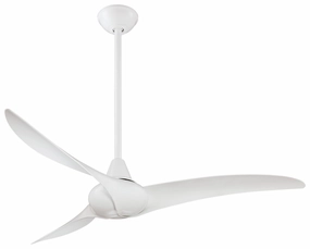 Wave 52" 52"Ceiling Fan White quiet medium fans for living room use