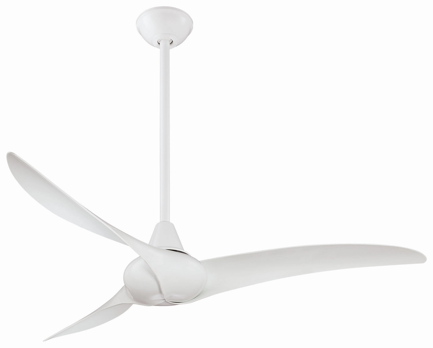 Wave 52" 52"Ceiling Fan White quiet medium fans for living room use