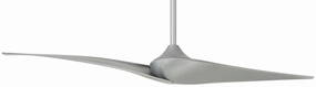 Wave Ii 60" Ceiling Fan in Silver compact indoor fans for apartment use