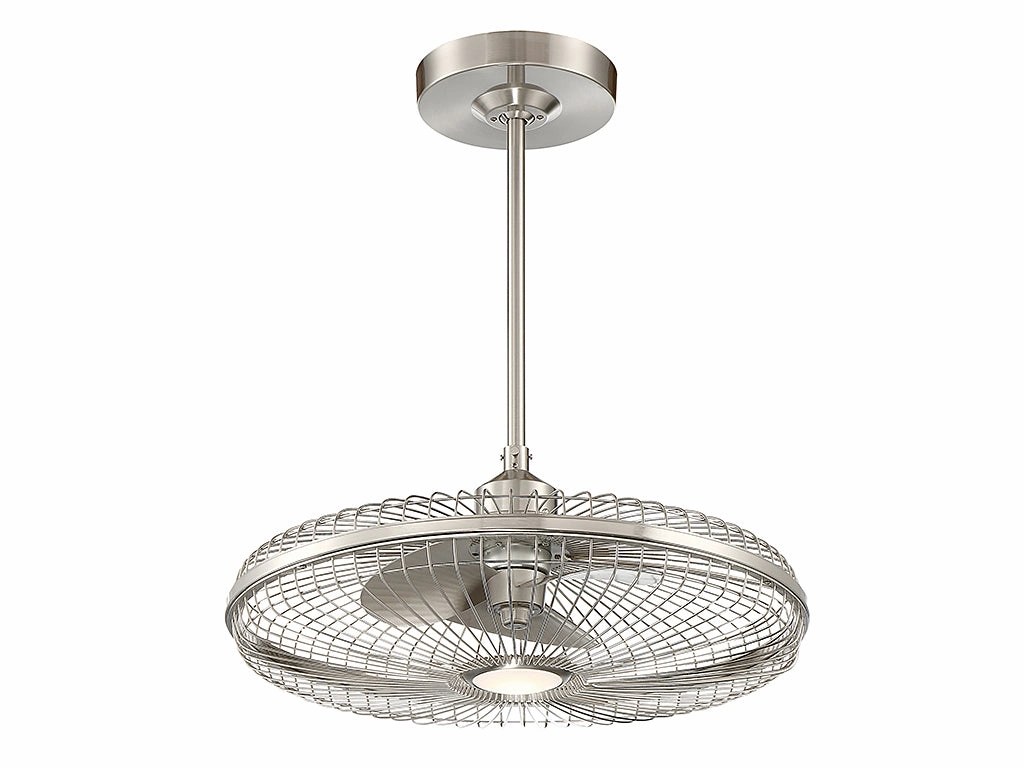 Wetherby LED Fan D'Lier Satin Nickel