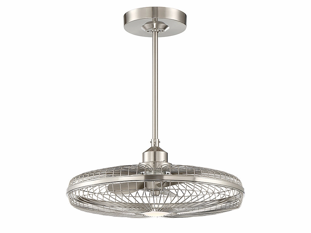 Wetherby LED Fan D'Lier Satin Nickel