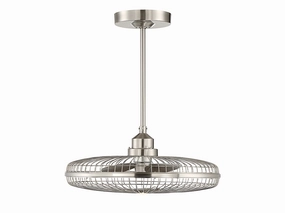 Wetherby LED Fan D'Lier Satin Nickel decorative fandeliers with lights