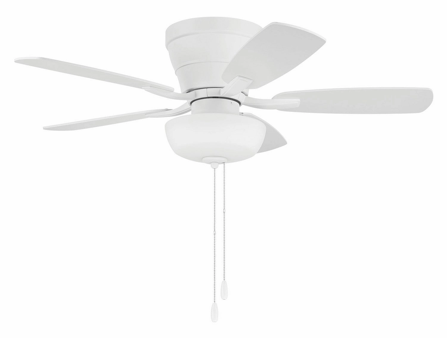 Wheeler 42 2-Light Bowl 42"Ceiling Fan White best small fans for home and travel