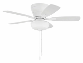 Wheeler 42 2-Light Bowl 42"Ceiling Fan White best small fans for home and travel