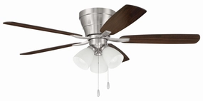 Wheeler 52 3-Light 52"Ceiling Fan Brushed Polished Nickel versatile medium fans for any space