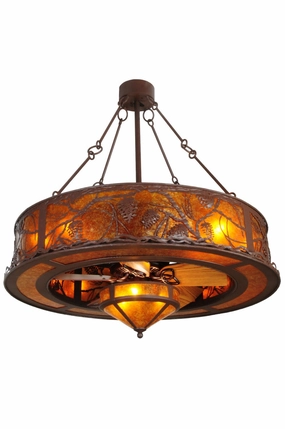 Whispering Pines 11 Light Chandel-Air decorative fandeliers with lights