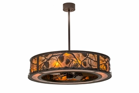 Whispering Pines 12 Light Chandel-Air decorative fandeliers with lights