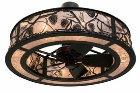 Whispering Pines 12 Light Chandel-Air decorative fandeliers with lights