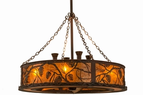 Whispering Pines 12 Light Chandel-Air decorative fandeliers with lights