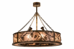 Whispering Pines 12 Light Chandel-Air decorative fandeliers with lights