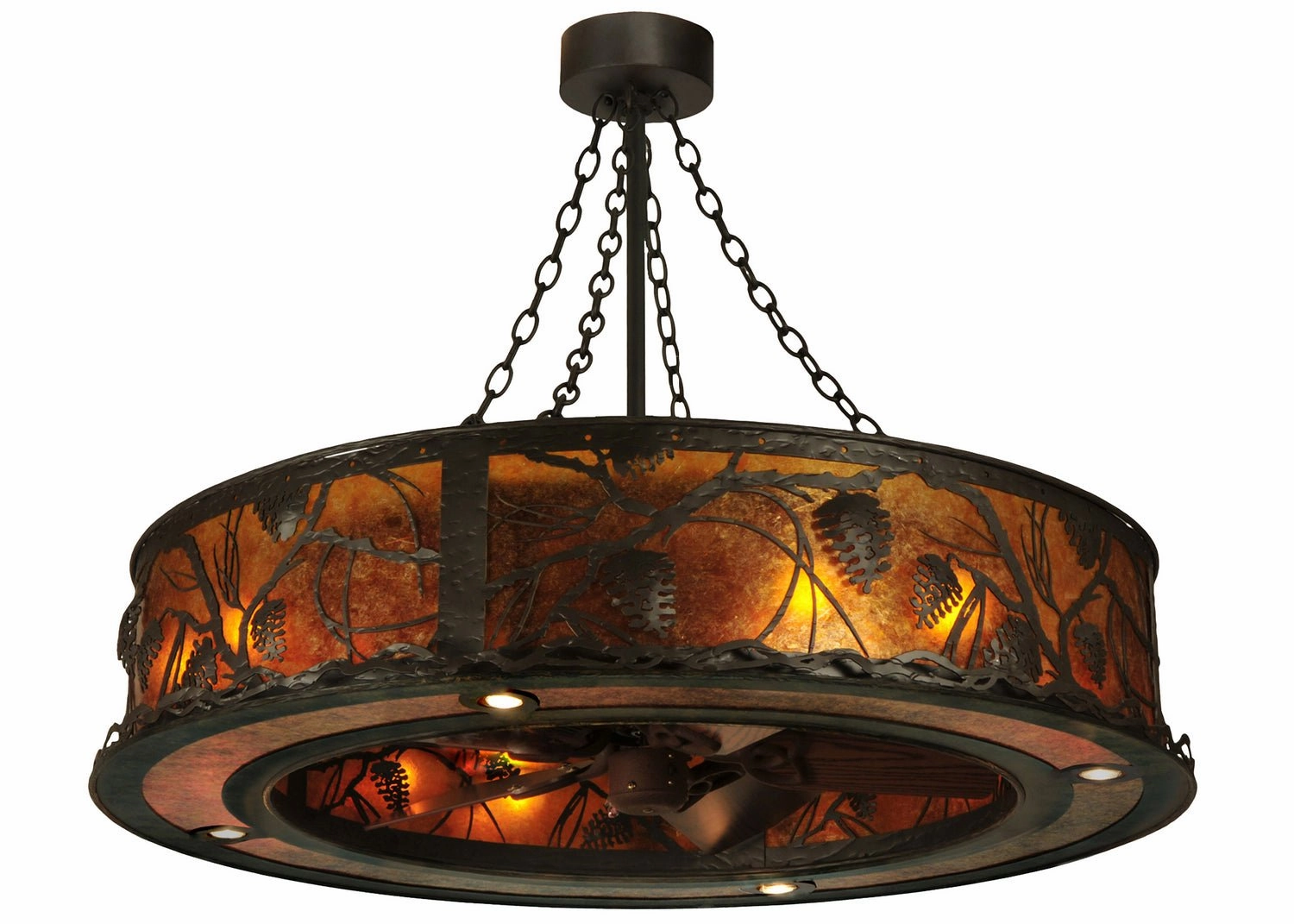 Whispering Pines 12 Light Chandelier quiet small fans for desk or nightstand