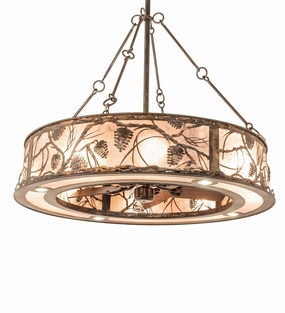 Whispering Pines 16 Light Chandel-Air decorative fandeliers with lights
