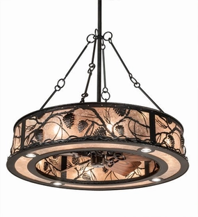 Whispering Pines 16 Light Chandel-Air large electric fans for spacious rooms